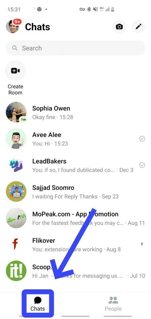 How To Block Someone In Messenger Step 1