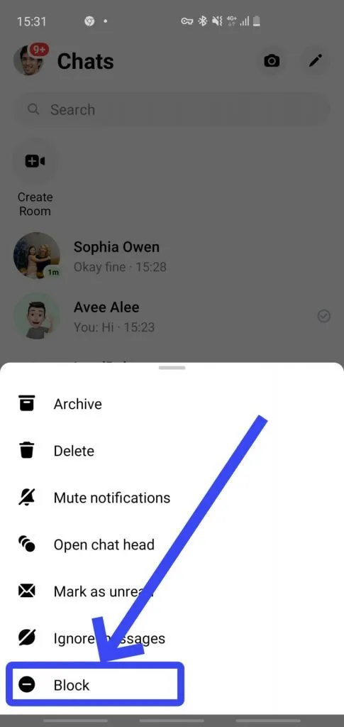 How To Block Someone In Messenger Step 2