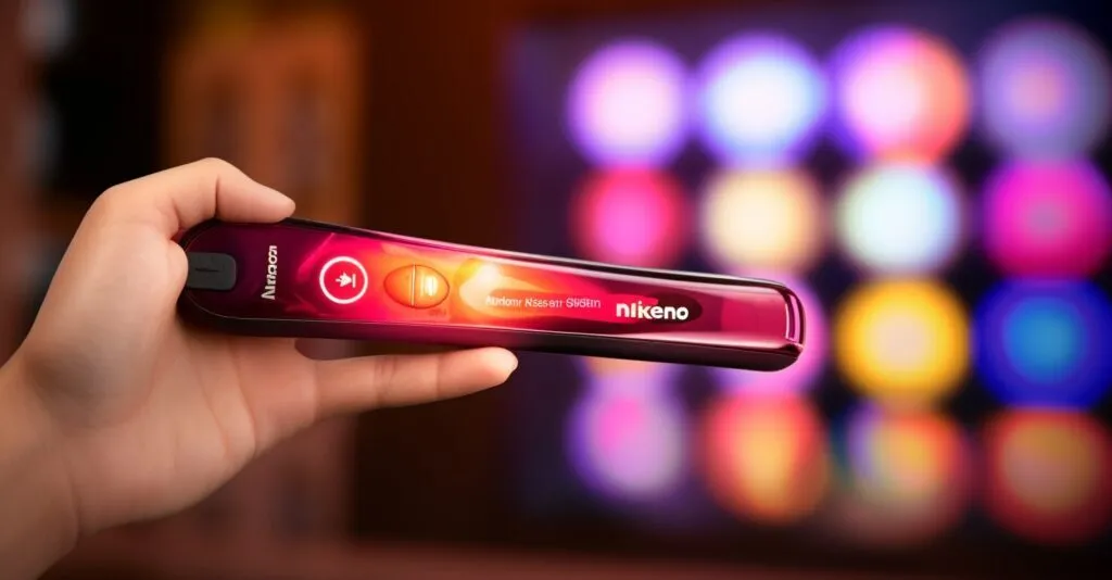 A Person Holding A Firestick Remote