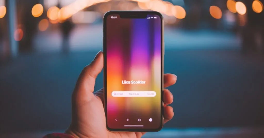 Login Screen With Instagram Logo And Smartphone
