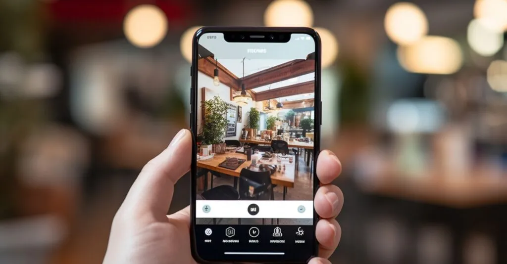 Woman Holding A Smartphone With Instagram App