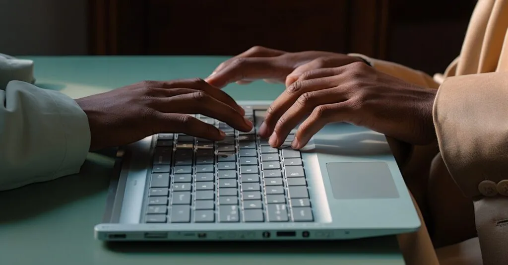 Hands Changing Skype Password