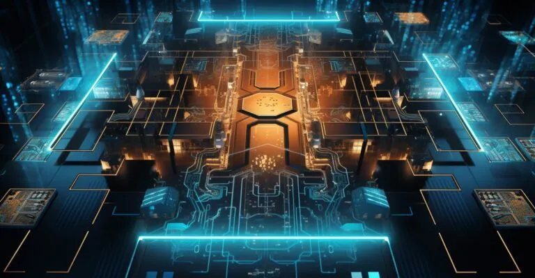 Blockchain Technology Illustration