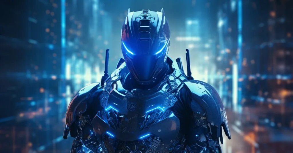 Cyber Security Warrior Shielding Data