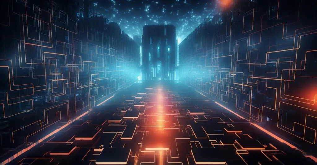 Digital Maze Artwork