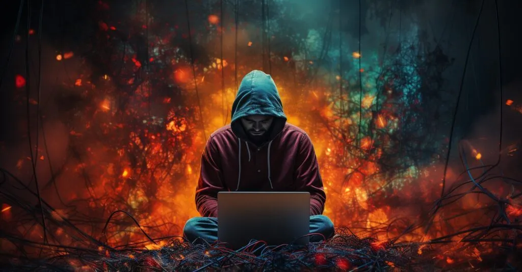 Identity Theft Symbolic Illustration