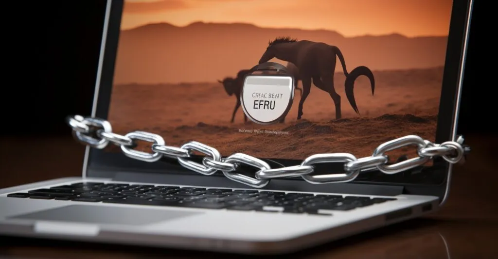 Safari Browser With A Broken Chain Symbol