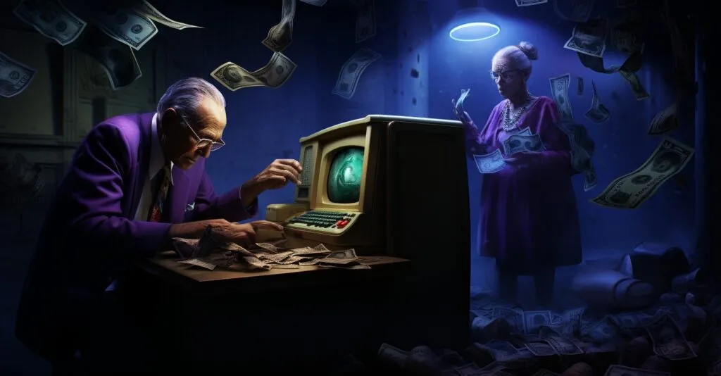 Social Security Identity Theft Concept, Dark And Mysterious