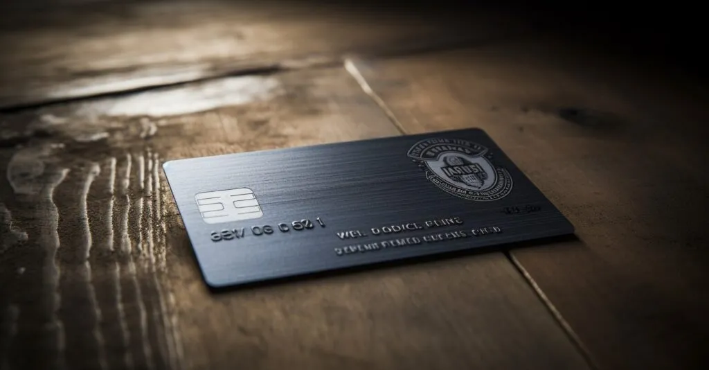 Vulnerable Social Security Card On A Dark Table
