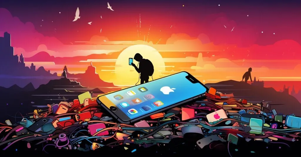 Iphone Lost And Found Illustration