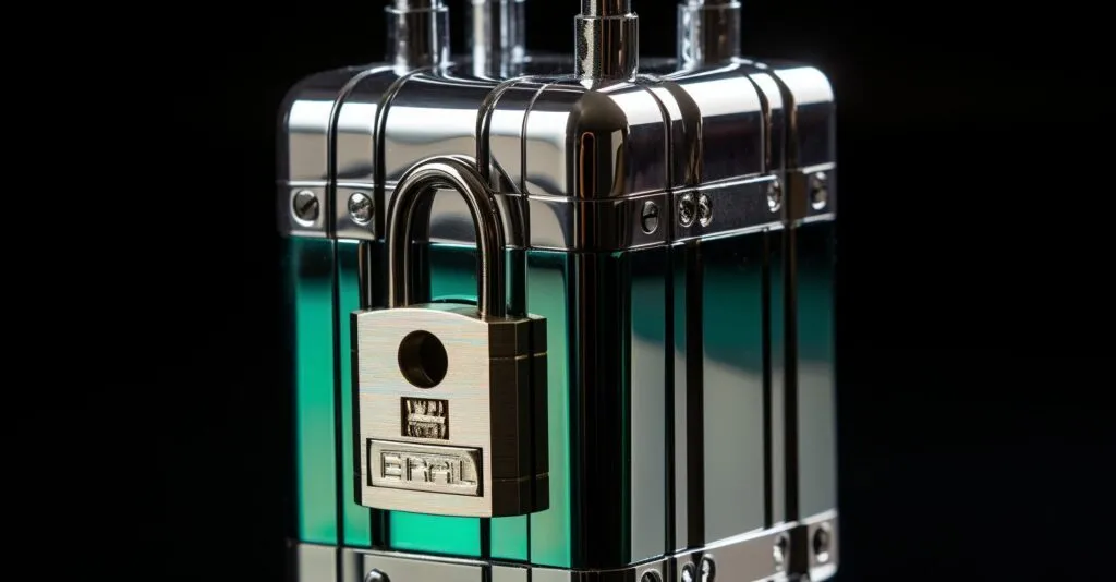 A Padlock Symbolizing Email Security