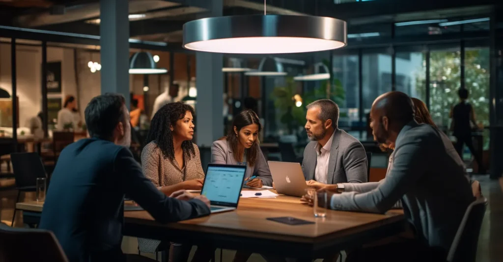 Cybersecurity Experts Collaborating On A Project