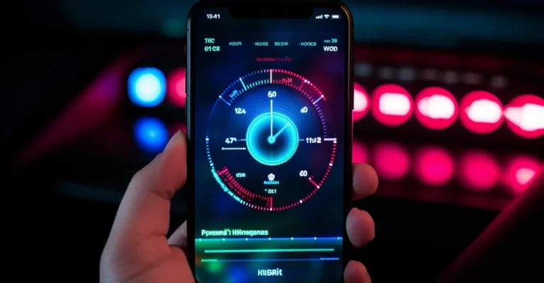 VPN Speed Test App Interface