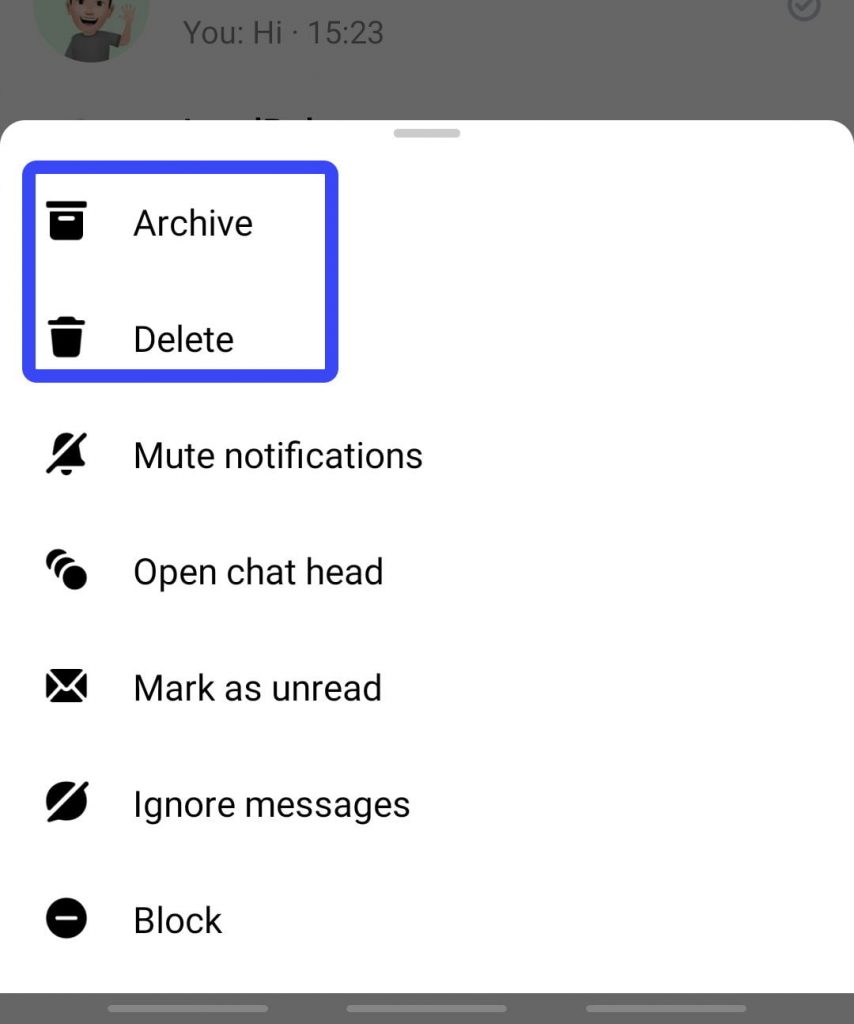 How To Delete Chat On Messenger