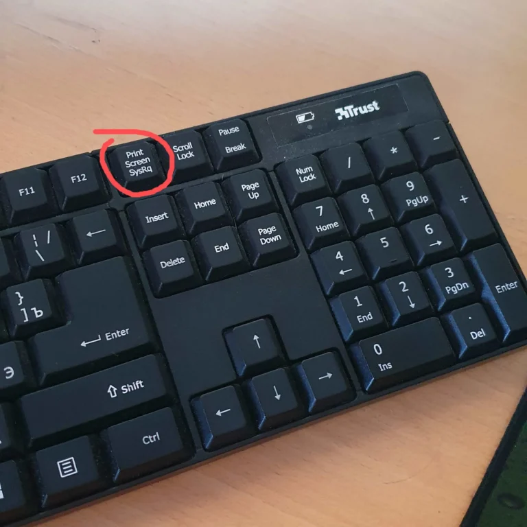 Print screen button location
