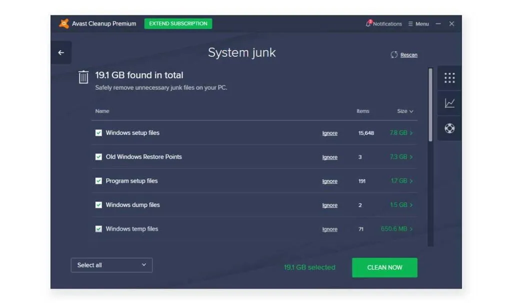 Avast Cleanup Premium Registry Cleaner