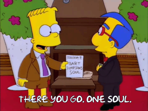 Bart Selling Soul Simpsons