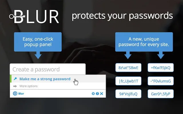 Blur Password Manager