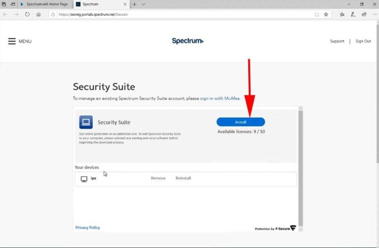 download spectrum security suite