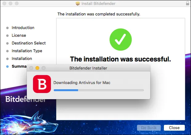 Bitdefender installation 1