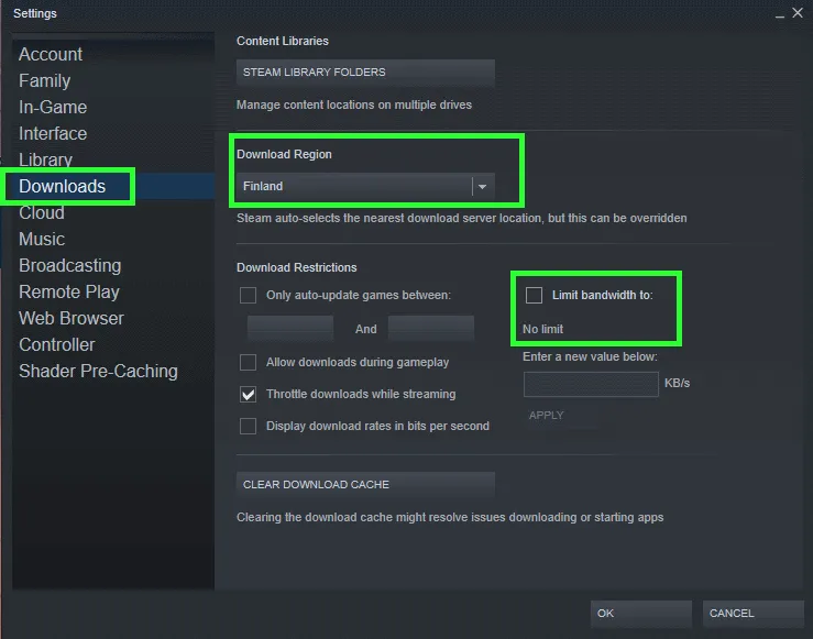 How To Increase Steam’s Game Download Speed