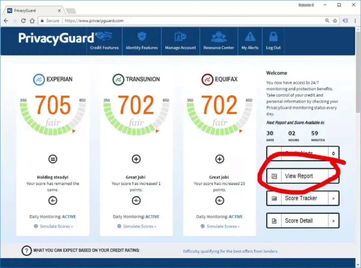 PrivacyGuard report details