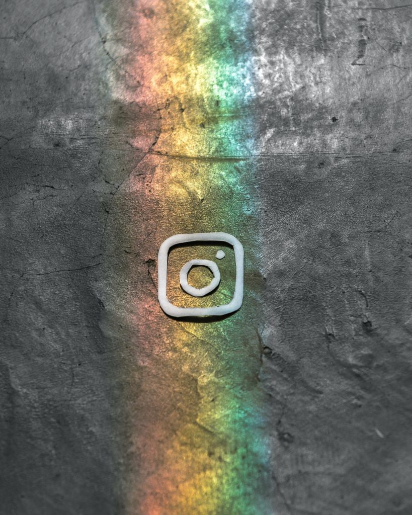 Instagram logo art