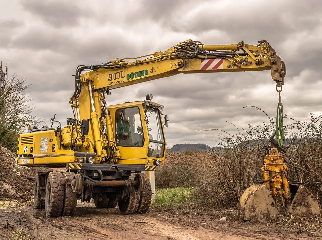 an excavating machine