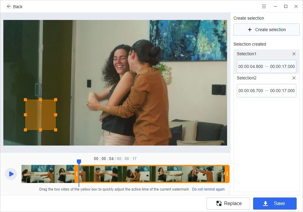 Remove watermark from the video