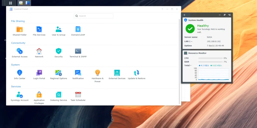 Control Panel