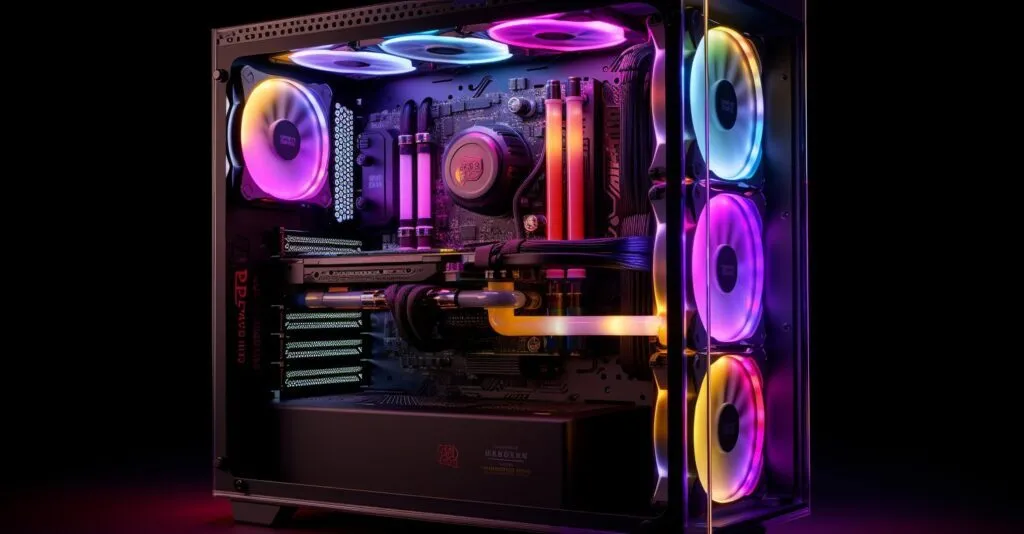 Custom Gaming Pc With Rgb Lighting