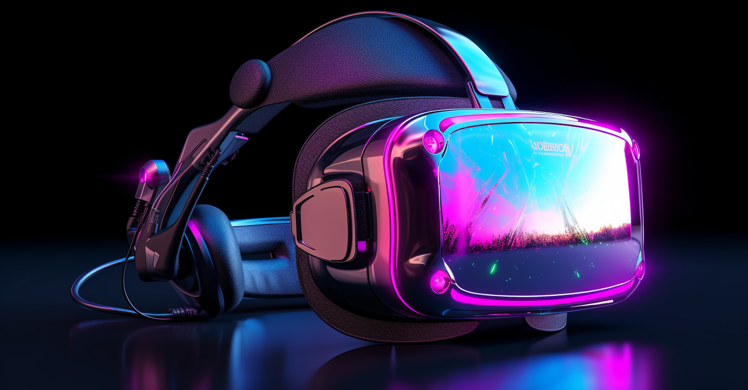 Futuristic Virtual Reality Headset
