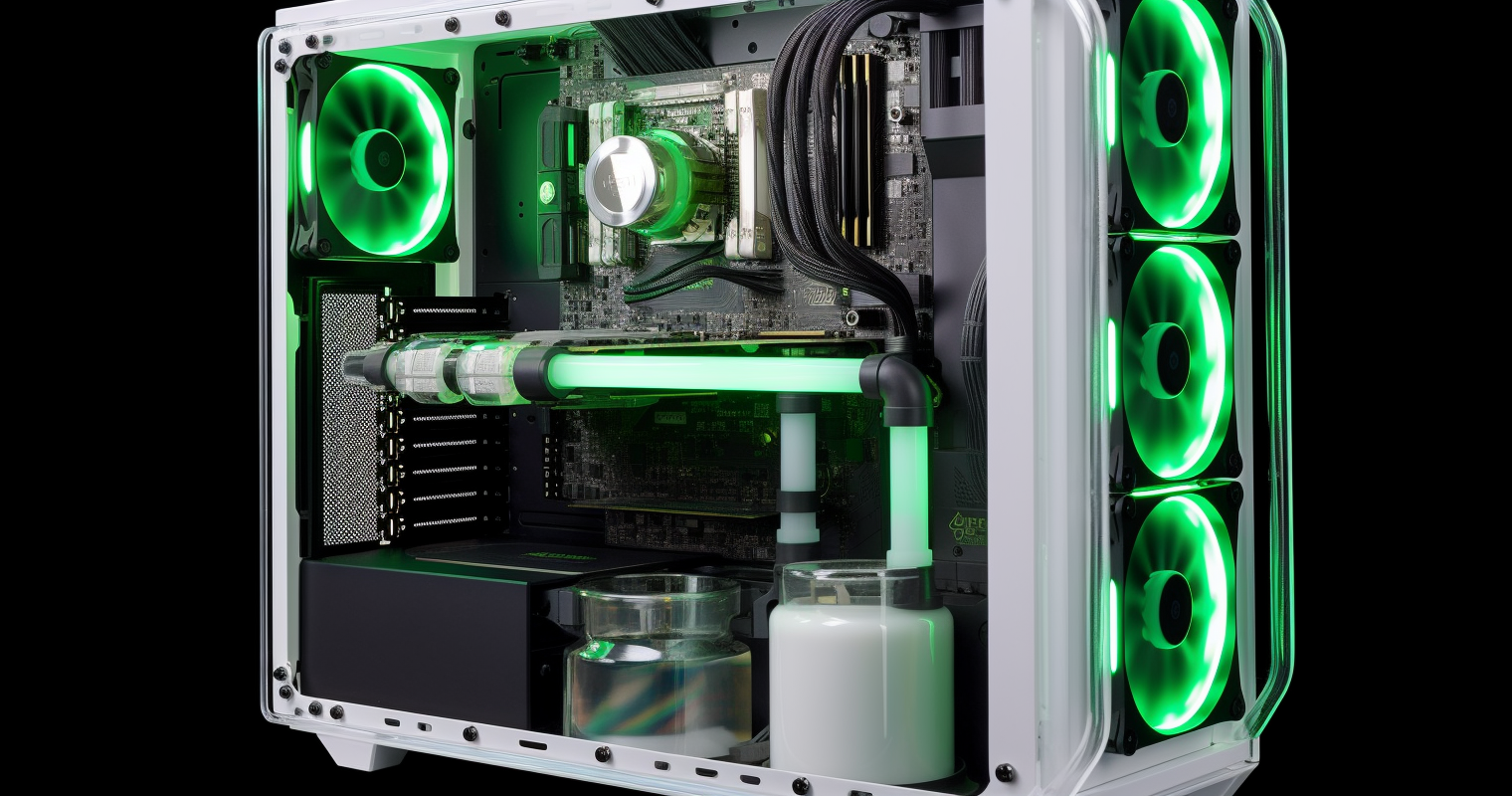 Pc Assembly With Cable Management And Cooling Solution
