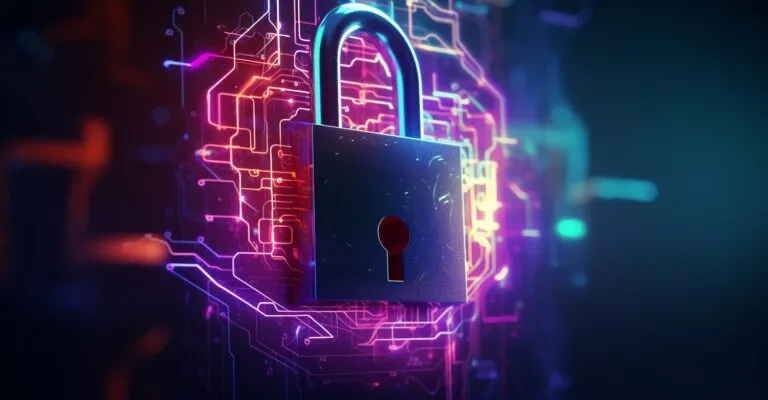 Digital Lock With Key And Question Mark