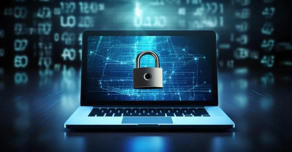 Digital Padlock On An Outlook Email