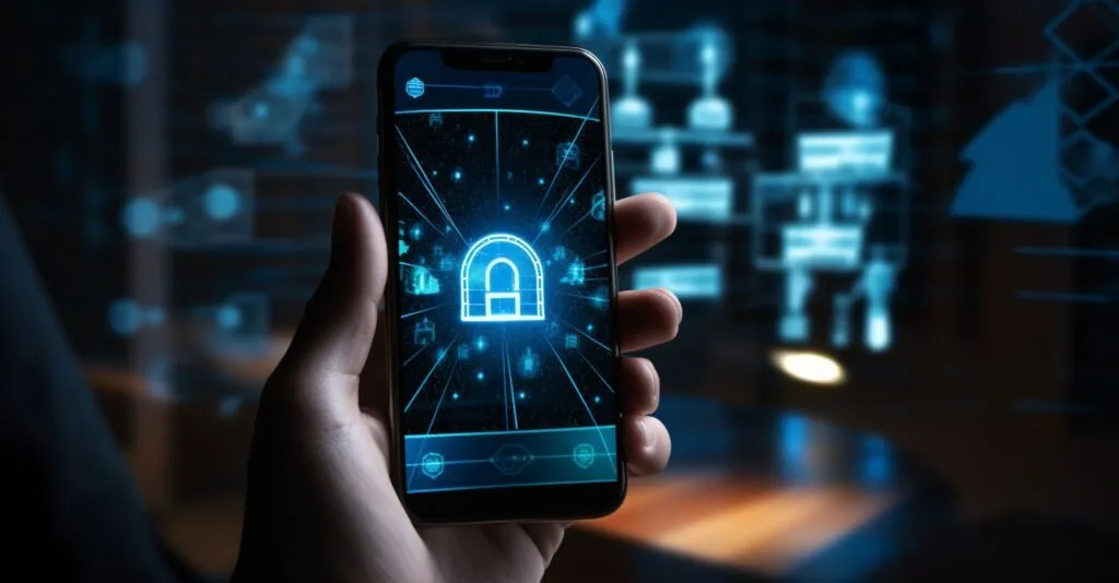 Digital Security Concept With Padlocks