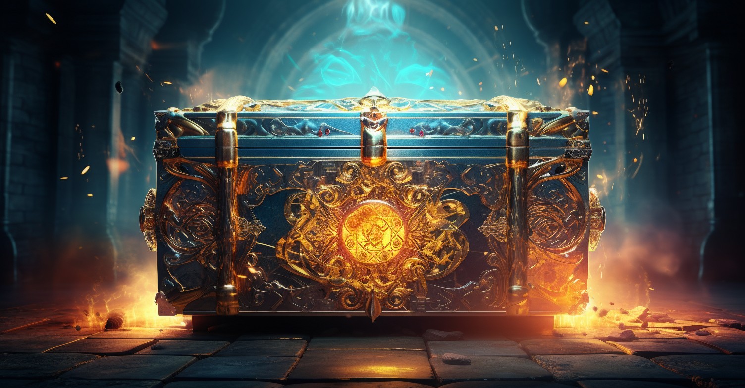 Digital Treasure Chest Secured With Encryption