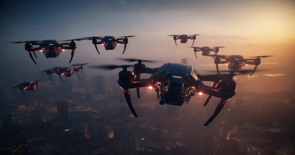Drone Surveillance System In Action