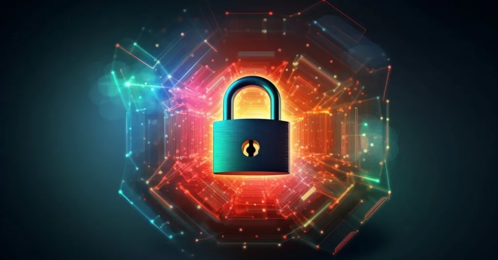 Email Encryption Lock And Scrambled Email