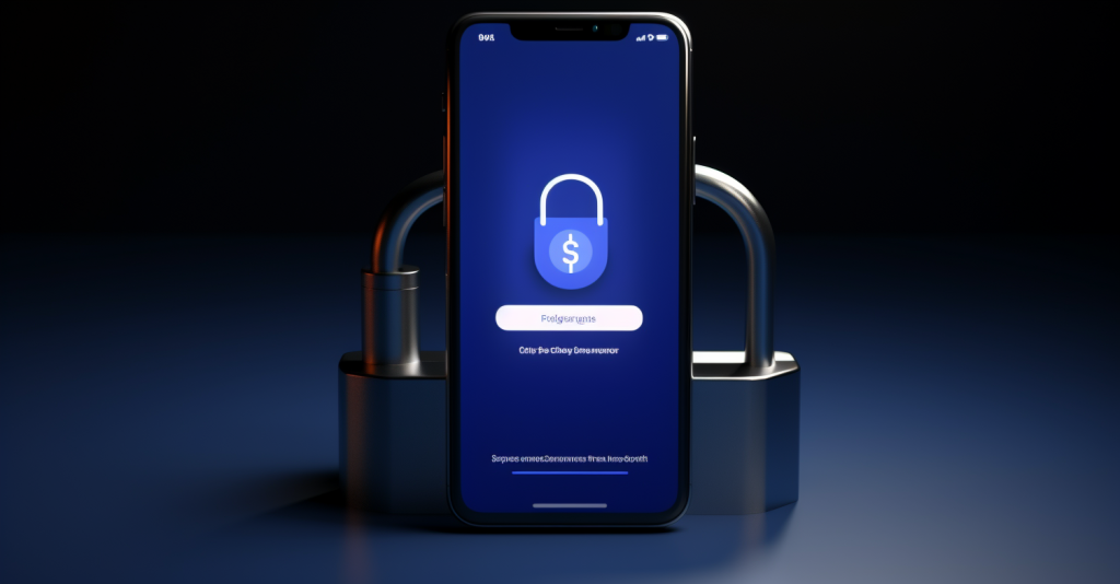 Facebook Login Screen With A Padlock And A Smartphone
