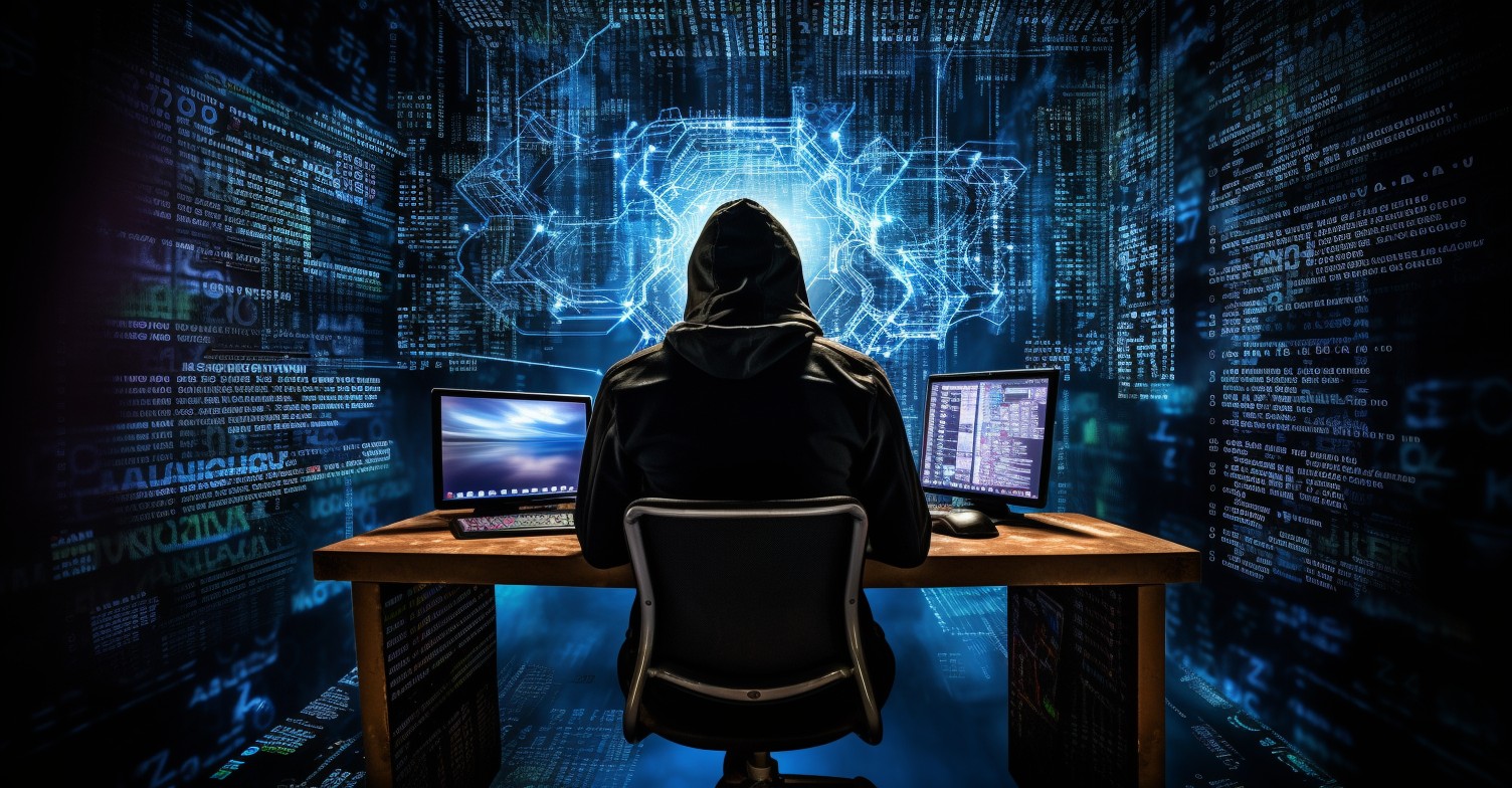 Hacker Attempting To Decrypt Encrypted Data