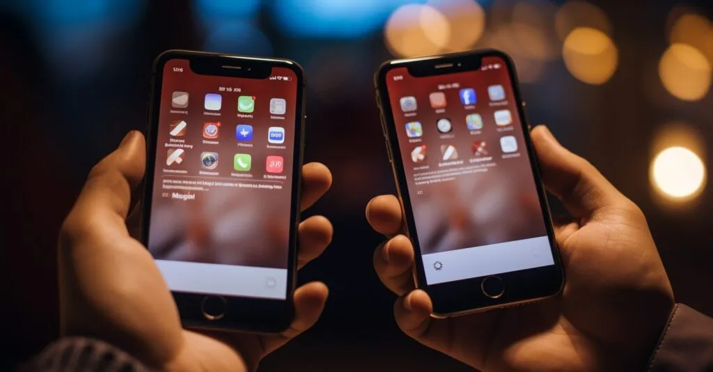 Hands Holding Encrypted Email Messages