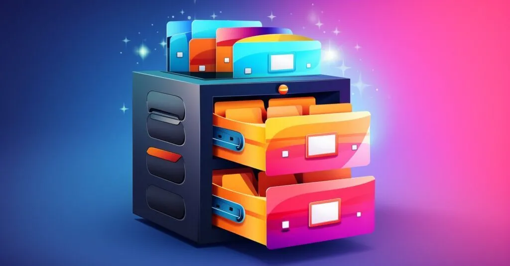 Neat Data Backup Illustration