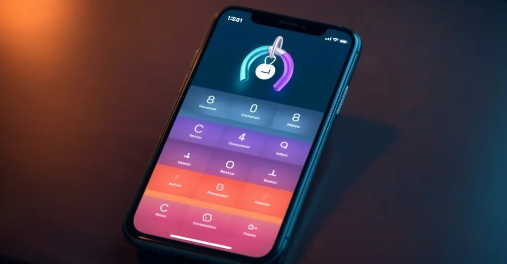 Password Manager App Interface On A Smartphone Screen