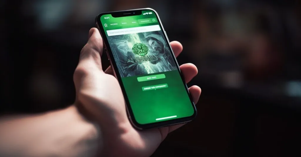 Person Holding A Smartphone With Cash App Interface