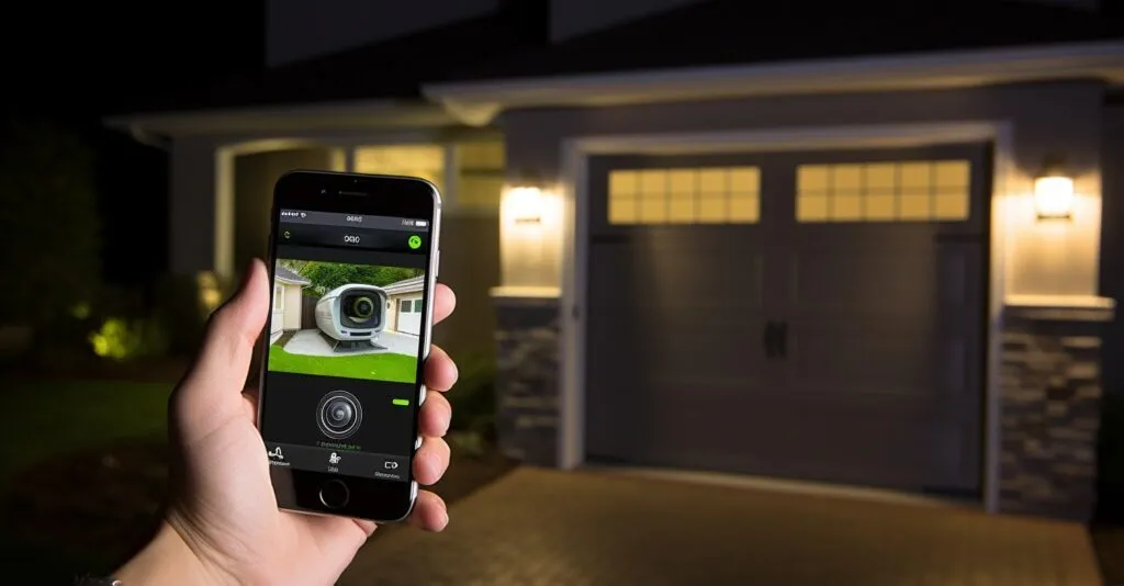 Person Managing Home Security System