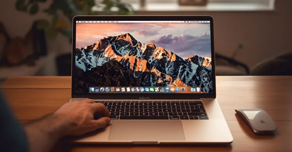 Person Using A Macbook To Reset Their Icloud Password