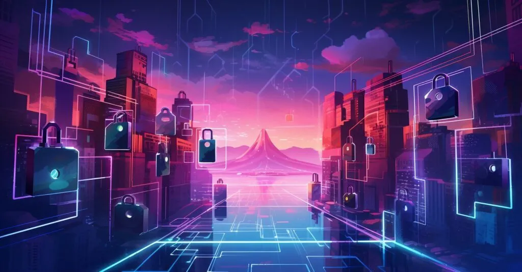 Secure Digital Interactions Concept Illustration