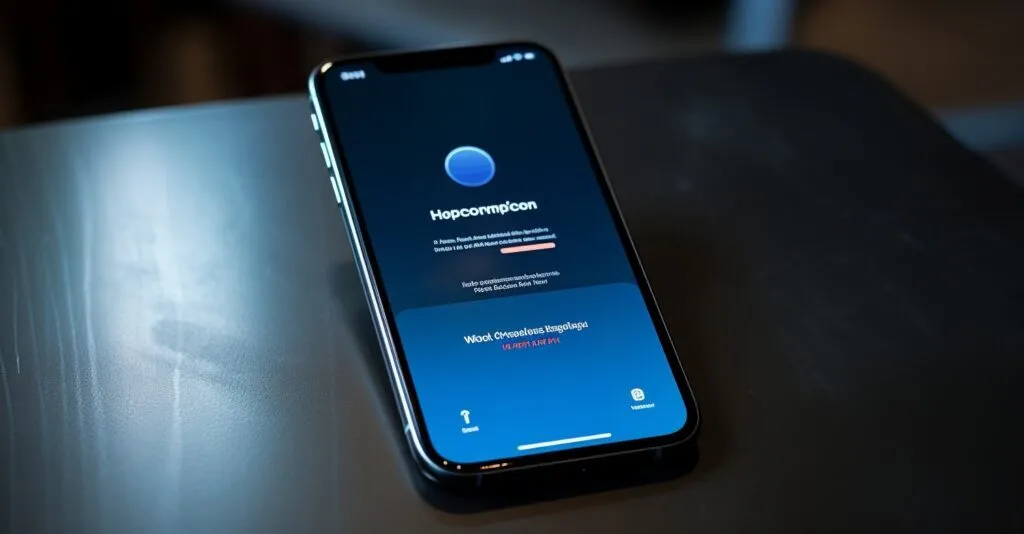 Smartphone With Two Factor Authentication Screen