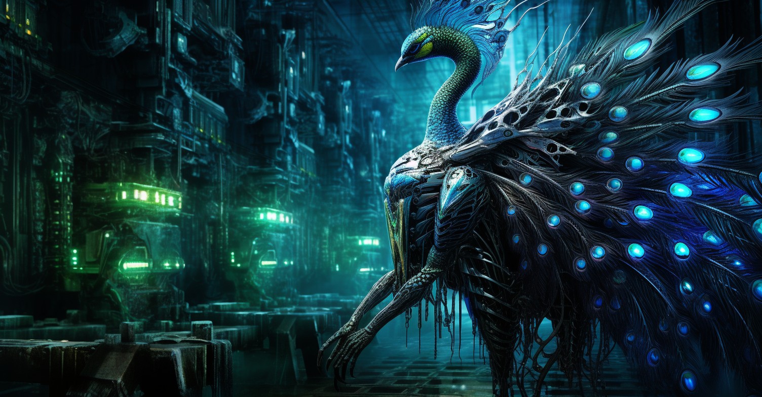 Biomechanical Avian Guardians